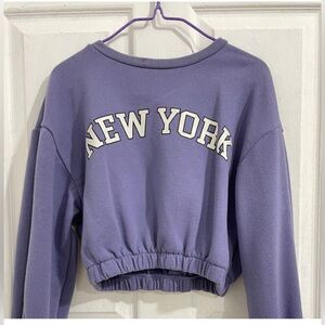 Pull & Bear Cropped Sweater (Size: Medium)